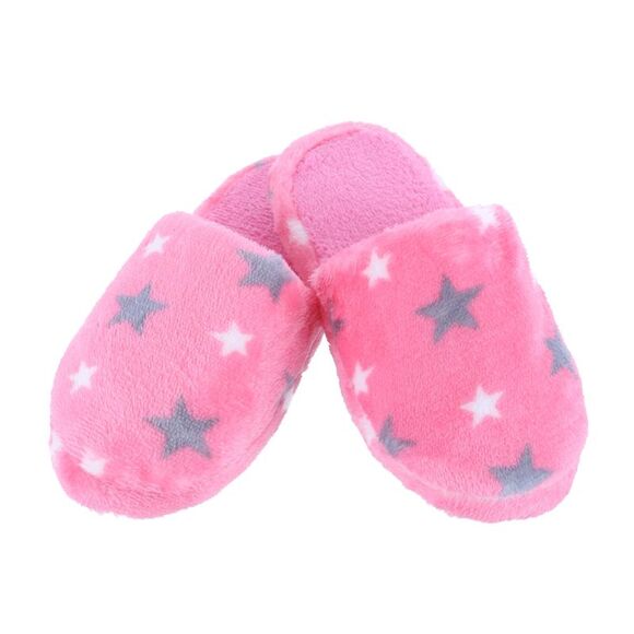 CTM Girl's Night Star Slip On Slippers - Picture 2 of 3